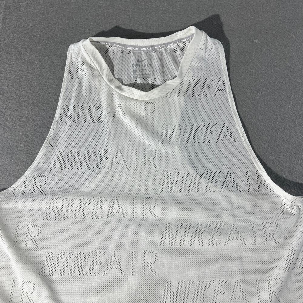 Nike Air Dri-FIT Women’s White Mesh Racerback Tank Top M - Picture 10 of 10
